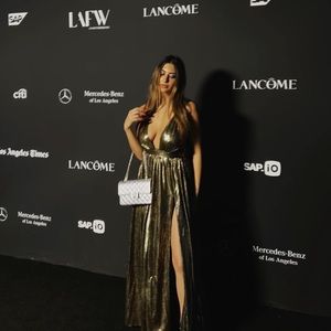 Metallic Gold Maxi Dress